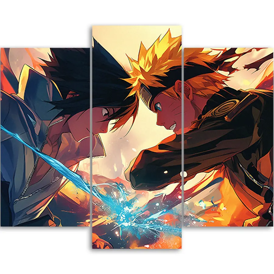 Naruto: Shippuden Naruto and Sasuke Canvas Painting