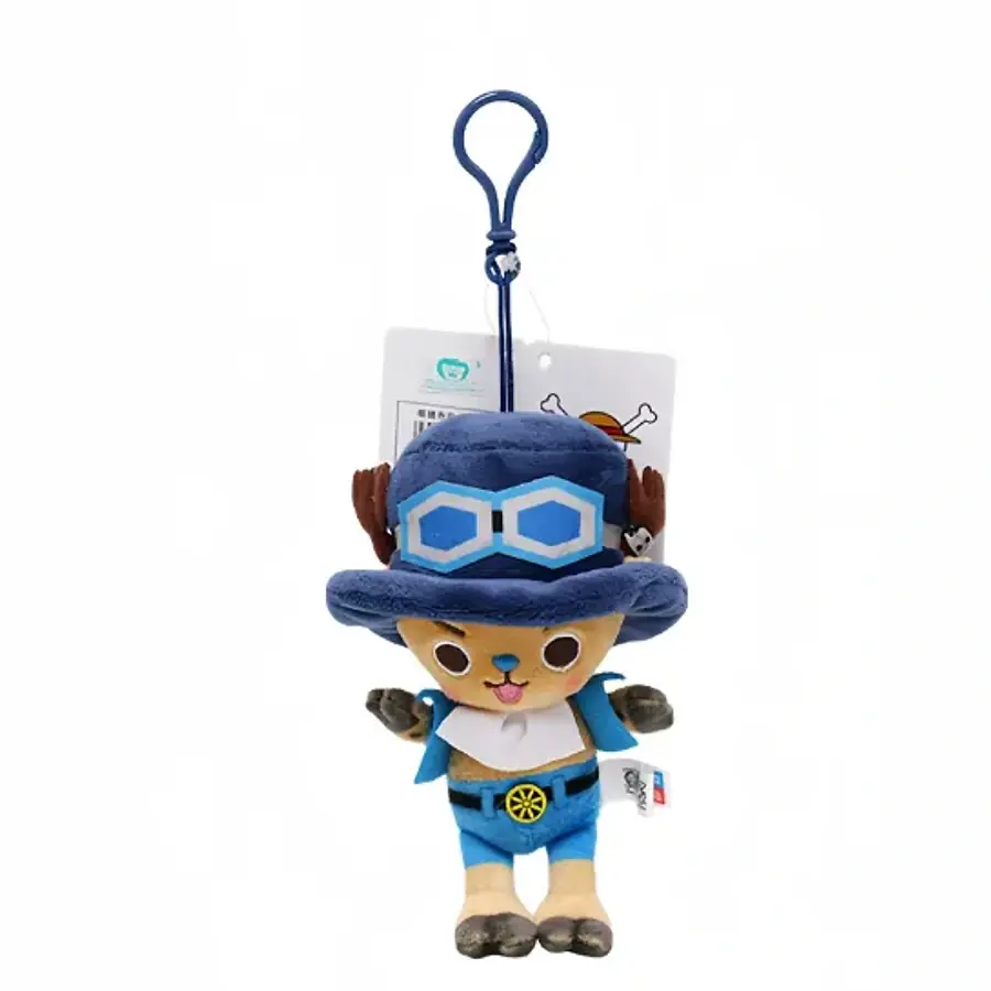 One Piece Tony Tony Chopper Costume Sabo Plush Doll Keychain