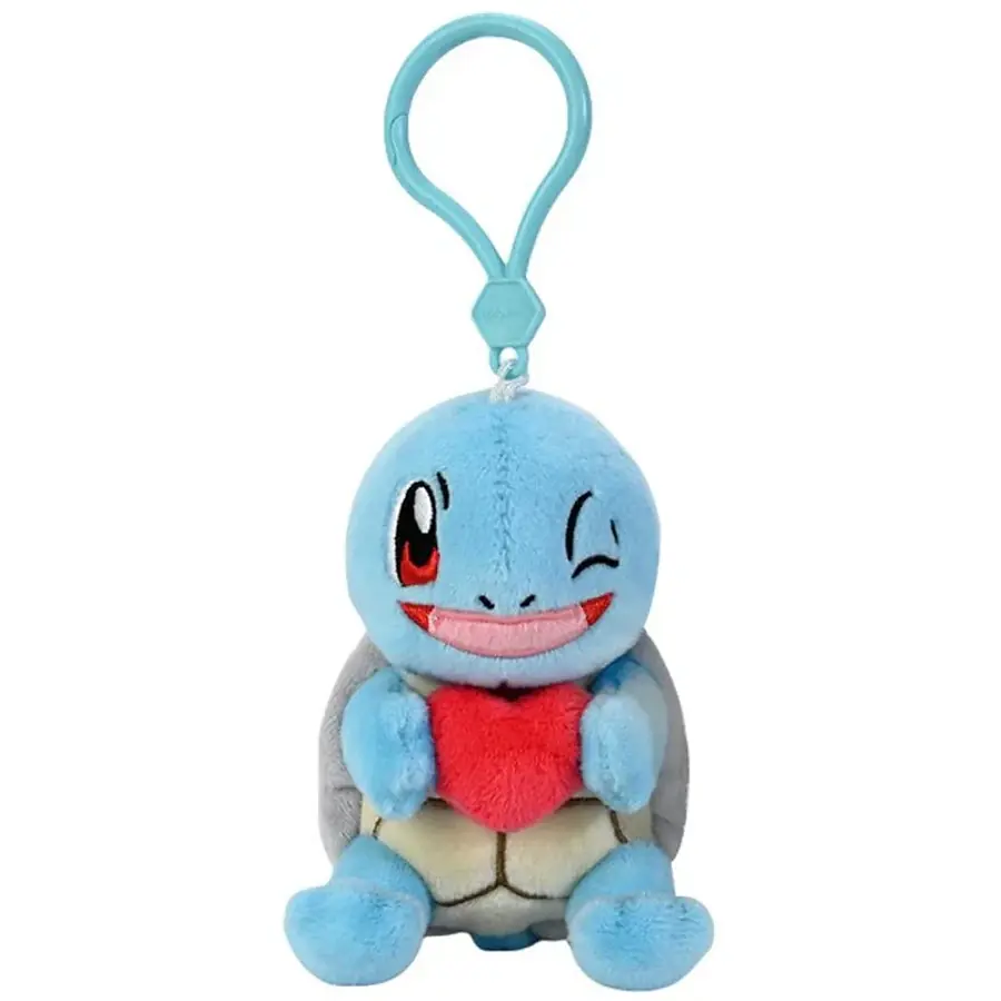 Official Pokemon Squirtle Heart Plush Keychain by Potdemiel