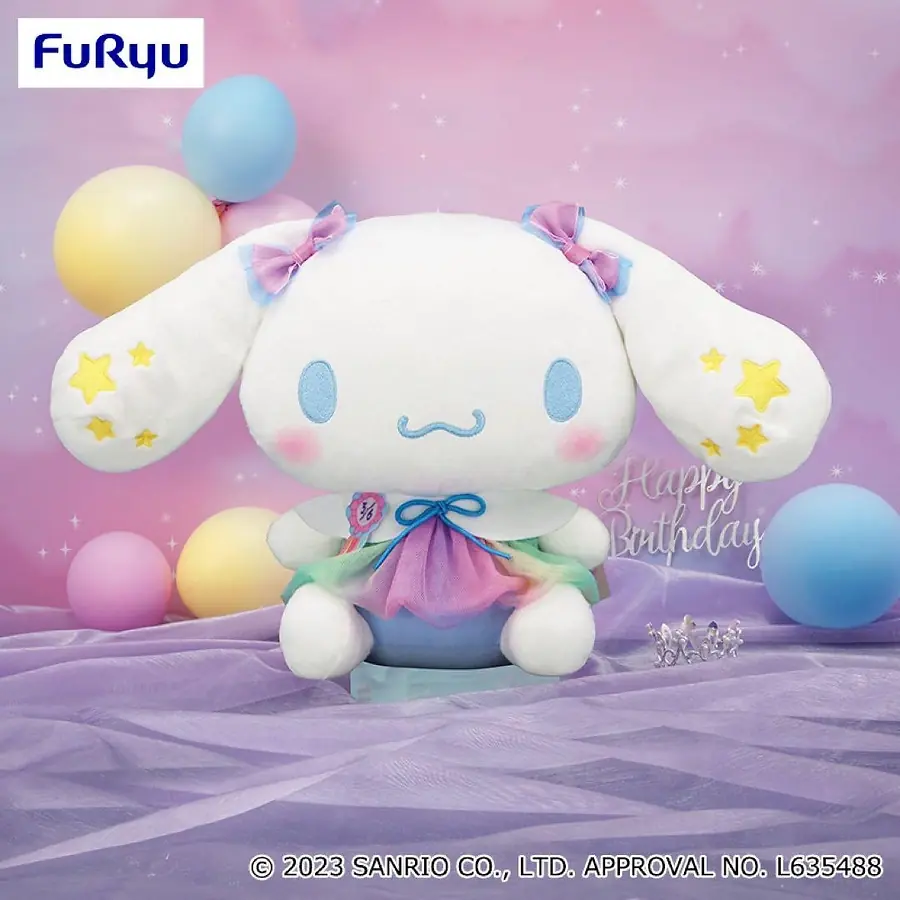 Furyu Sanrio Cinnamoroll - 20th Anniversary 2023 Birthday Plush
