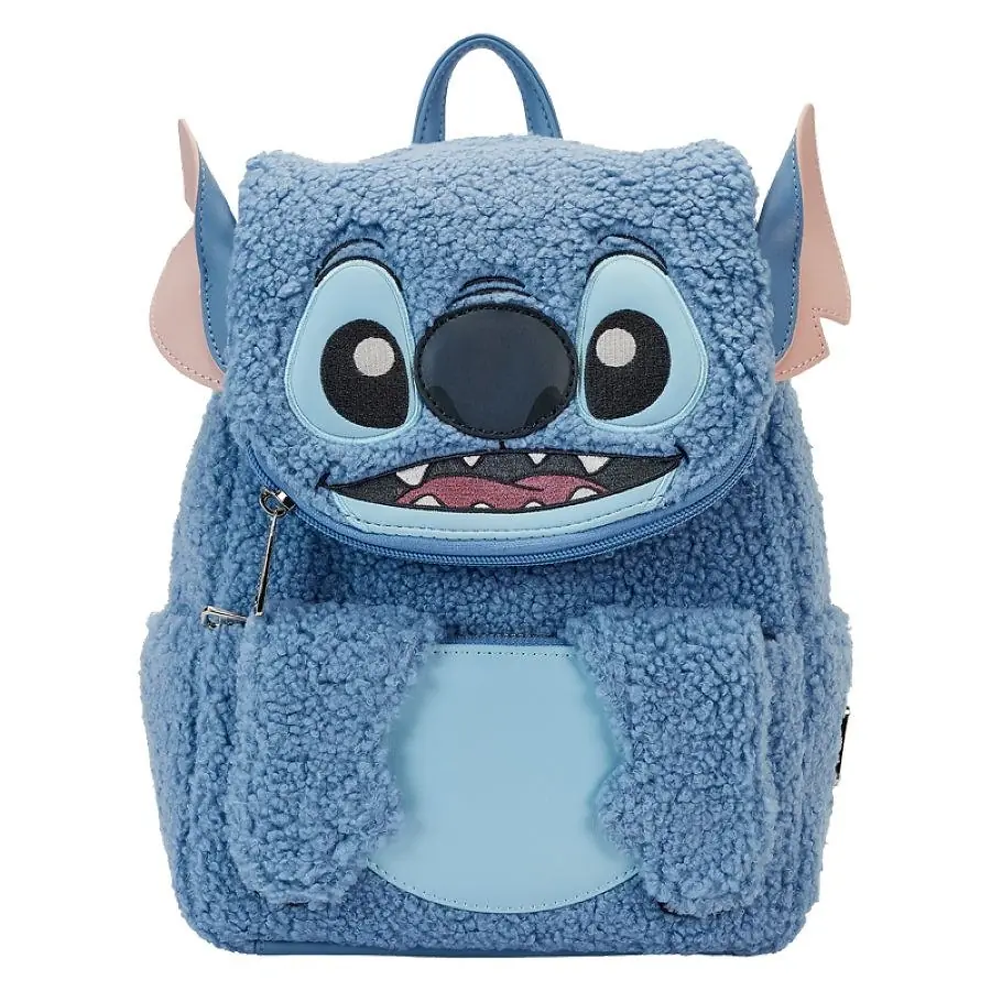Loungefly Lilo & Stitch Stitch Plush Sherpa Cosplay Mini Backpack