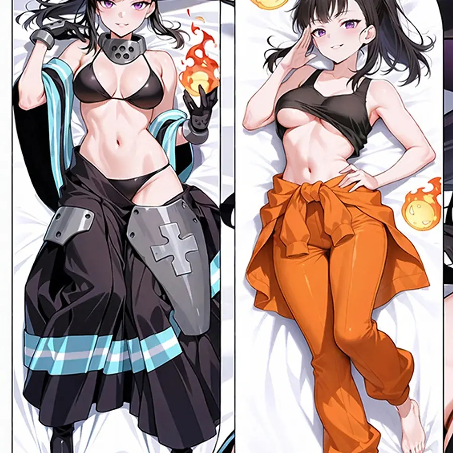 Fire Force Maki Oze Dakimakura Hugging Body Pillow
